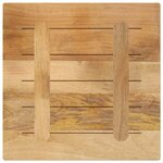 vidaXL Dessus de table 60x60x2 5 cm carré bois massif de manguier brut