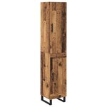 vidaXL Haut Armoire Bois Ancien 34 5 x 34 x 180 cm Bois d'ingénierie