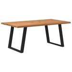 vidaXL Table à manger marron clair 180x100x74 cm bois de chêne massif