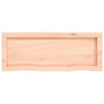 vidaXL Étagère murale 80x30x(2-6) cm bois de chêne massif non traité