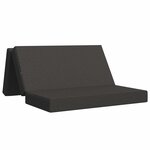vidaXL Canapé-lit pliable 120 x 67 x 45 cm Gris foncé