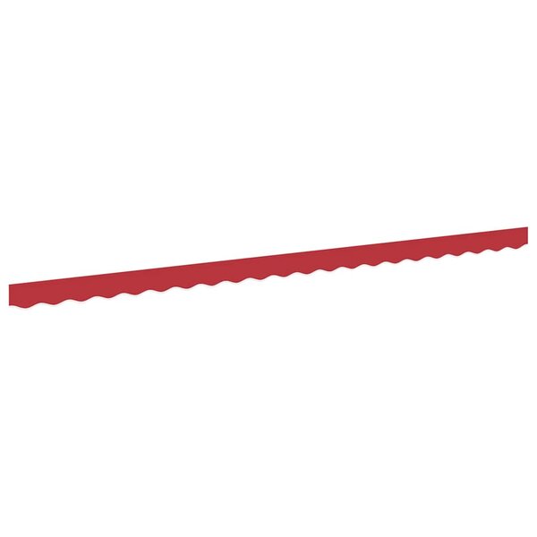 vidaXL Bande de auvent Rouge 4.8 x 0.2 m Toile