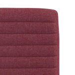 vidaXL Chaises à manger lot de 4 rouge bordeaux tissu