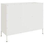 vidaXL Buffet blanc 100 5x39x79 cm acier