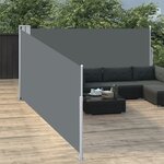 vidaXL Auvent latéral rétractable Anthracite 100 x 1000 cm