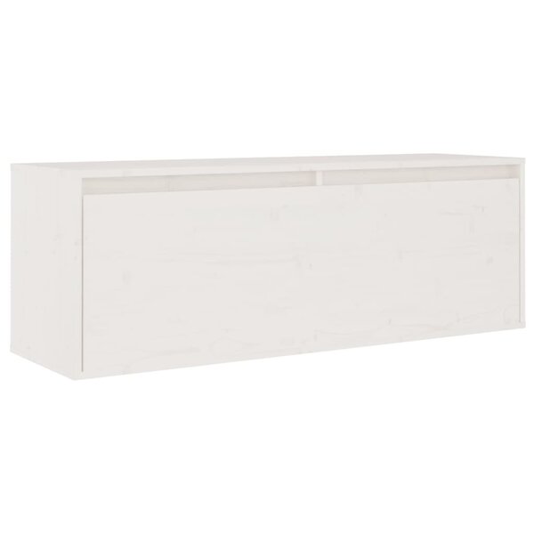 vidaXL Armoire murale Blanc 100x30x35 cm Bois de pin massif