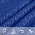 vidaXL Voile d'ombrage 160 g/m² triangulaire bleu 4 5x4 5x4 5 m PEHD