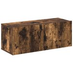 vidaXL Ensemble de meubles TV 4 Pièces Chêne fumé Bois d'ingénierie