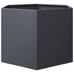vidaXL Jardinière anthracite hexagone 69x60x45 cm acier