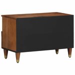 vidaXL Meuble TV avec étagère Marron Bois de manguier massif