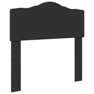 vidaXL Tête de lit Chêne noir 80 cm Bois d'ingénierie