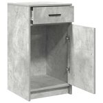 Buffet vidaXL Gris Béton 40x41x75 cm Bois d'ingénierie