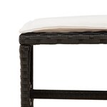 vidaXL Ensemble à manger de jardin 9Pièces coussins noir résine tressée