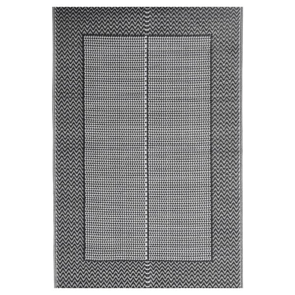 vidaXL Tapis d'extérieur Noir 140x200 cm PP