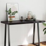 vidaXL Dessus de table bois massif traité bordure assortie