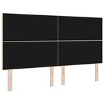 vidaXL Tête de lit LED avec bandes LED Crème 180 cm tissu