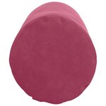 vidaXL Coussins d'accent 2 Pièces Bordeaux Ø 25 x 70 cm