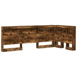 vidaXL Tête de lit de rangement Chêne fumé 80 cm Bois d'ingénierie