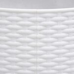 vidaXL Jupe de sapin de Noël blanc Ø65x23 cm plastique