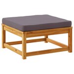 vidaXL Salon de jardin avec coussins 7 Pièces bois massif d'acacia