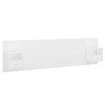 vidaXL Tête de lit avec armoires Blanc Bois d'ingénierie