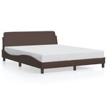 vidaXL Cadre de lit sans matelas marron 160x200 cm similicuir
