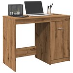 vidaXL Bureau chêne artisanal 100x50x76 cm bois d'ingénierie