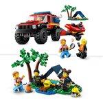 Lego 60412 - Le camion de pompiers 4x4 et le canot de sauvetage