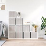 vidaXL Boîtes de rangement pliables 10 Pièces 32x32x32 cm tissu intissé