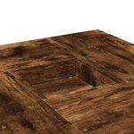 vidaXL Table basse chêne fumé 80x80x40 cm bois d'ingénierie