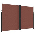 vidaXL Auvent latéral rétractable marron 220x1000 cm