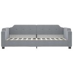 vidaXL Lit de jour avec matelas gris clair 80x200 cm tissu