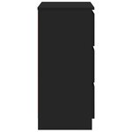 vidaXL Buffet Noir 60x35x76 cm Bois d'ingénierie