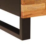 vidaXL Cabinet de chevet avec tiroir 2 Pièces Marron 40 x 33 x 46 cm