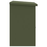 vidaXL Boîte de dépôt de colis Vert olive 44 x 35 x 59 cm Acier