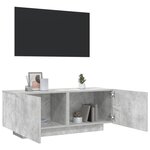 vidaXL Meuble TV Gris béton 100x35x40 cm Bois d'ingénierie