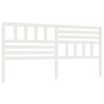 vidaXL Tête de lit Blanc 186x4x100 cm Bois massif de pin