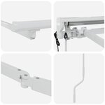 vidaXL Cadre de auvent Blanc 3 x 2 m