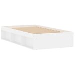 vidaXL Cadre de lit blanc 90x190 cm