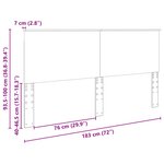 vidaXL Tête de lit Blanc brillant 180 cm Bois d'ingénierie