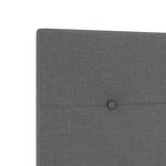 vidaXL Tête de lit capitonnée grise foncée 200 cm