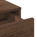 vidaXL Table de Toilette Marron 50 x 41 x 140 cm Bois d'ingénierie