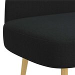 vidaXL Banc rembourré avec dossier Noir 110 x 60 x 76 cm