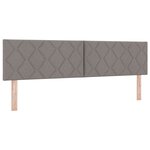 vidaXL Lit Box Spring avec matelas taupe  180 x 200 cm  fait en tissu.