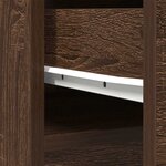 vidaXL Buffet haut chêne marron 37 5x35x180 cm bois d'ingénierie