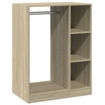 vidaXL Garde-robe chêne sonoma 77x48x102 cm bois d'ingénierie