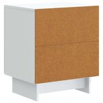 vidaXL Cabinet de chevet 2 pc Blanc 43 x 34 5 x 50 cm