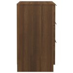 vidaXL Table de chevet Chêne marron 40x36x65 cm