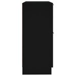 vidaXL Buffets 2 Pièces noir 30x30x70 cm bois d'ingénierie