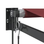 vidaXL Auvent rétractable automatique bordeaux 450x300 cm